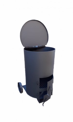 Печь для сжигания мусора "Дым - Дымок" 4 мм (130 л)