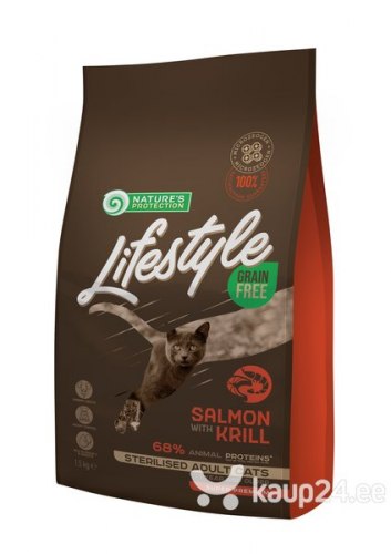 Сухой корм Nature's Protection Lifestyle Grain Free Salmon Kitten 7 кг