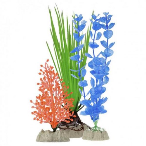 Набор растений GloFish S оранжевое, M зеленое, L синее
