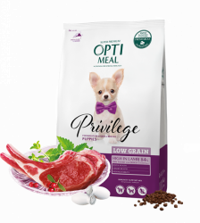 Сухой корм Optimeal для собак миниатюрных и малых пород с высоким содерж ягненка и рисом, 4 кг