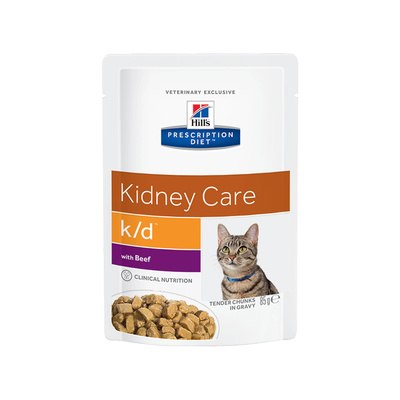 Консерва Hills Prescription Diet k/d для кошек при хронической болезни почек, с говядиной 85 г