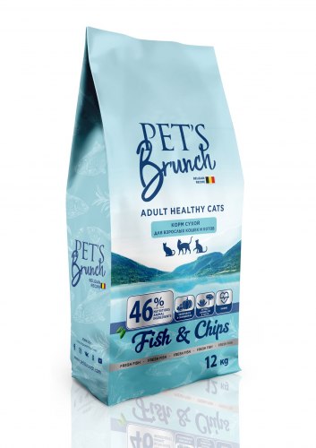 Сухой корм Pet's Brunch для взрослых кошек и котов, имеющих доступ на улицу, 2 кг