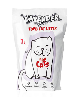 Наполнитель For CATS Tofu Natural, комкующийся c ароматом лаванды, 7л