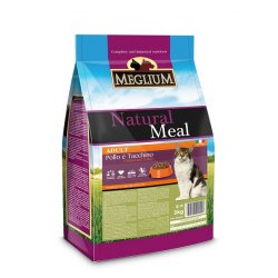 Сухой корм MEGLIUM для взрослых кошек с курицей и индейкой, НА РАЗВЕС 100г