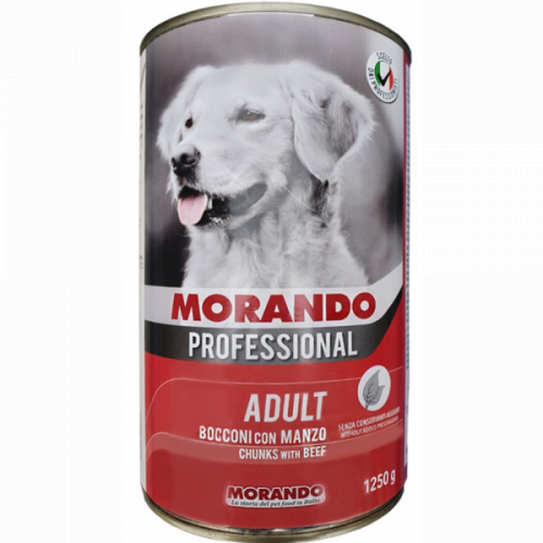 Консерва Morando Professional для собак с говядиной, 1250г