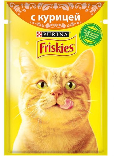 Консерва Friskies для кошек, с курицей в подливе
