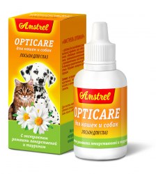 Лосьон Amstrel Opticare для кошек и собак, 30 мл
