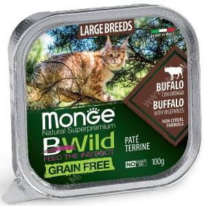 Консерва Monge Cat BW Bufalo/veg (для крупных котов с буйволом и овощами) 100г