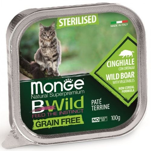 Консерва Monge Cat BW Sterelised Boar/veg (с кабаном и овощами), 100г