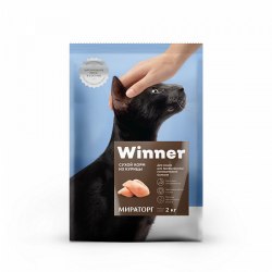 Сухой корм Winner для кошек с мочекаменной болезнью из курицы 0,4кг