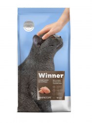 Сухой корм Winner для кошек домашнего содержания из курицы 10 кг