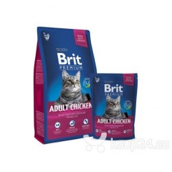 Сухой корм Brit Premium Cat Adult Chicken с курицей для взрослых кошек, 2 кг