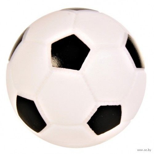 Игрушка TRIXIE Футбольный мяч, с пищалкой, диам.10см