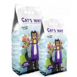 Наполнитель Cats Way Lavander, комкующийся с ароматом лаванды 10л (8,5 кг)