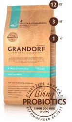 Сухой корм Grandorf DOG 4 Meat&Rice PROBIOTIC ALL BREEDS 12 кг.
