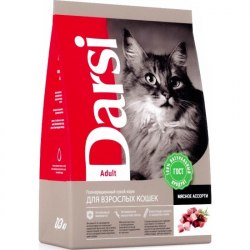 Сухой корм Darsi для взрослых кошек Мясное ассорти 1,8 кг
