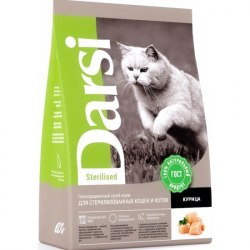 Сухой корм Darsi для стерилизованных кошек с курицей 1,8 кг
