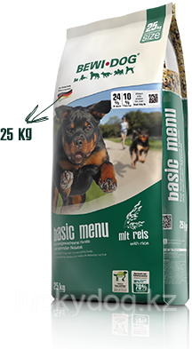 Сухой корм Bewi-Dog Basic menu 25кг, для собак с нормальным уровнем активности
