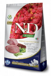 Сухой корм Farmina N&D Cat Quinoa Weight Management Lamb/Broccoli Adult. Беззерновой с киноа "Контроль веса" ягненок с брокколи