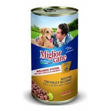 Консерва Miglior cane для собак кусочки в соусе курица/индейка 1250г