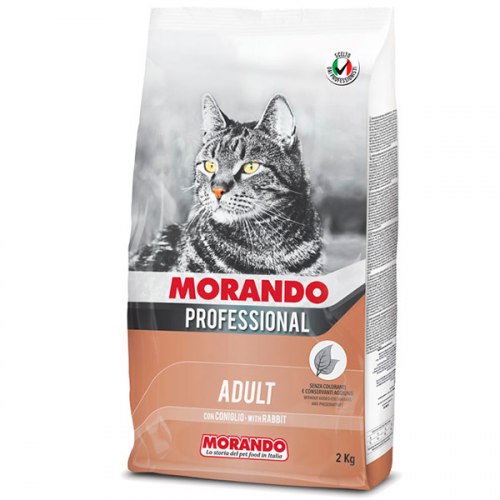 Сухой корм Morando для взрослых кошек с кроликом, 2 кг