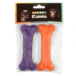 Игрушка Gamma для собак из резины Кость литая №2, 95 мм