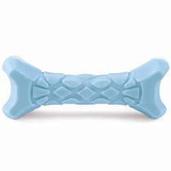 Игрушка Triol Puppy для щенков из термопластичной резины Косточка, голубая, 105 мм