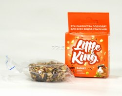 Лакомство Little King для грызунов, корзинка овощная, 40-45г