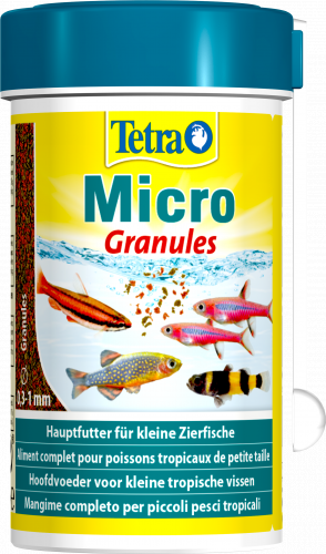 Корм Tetra Micro Granules 100ml 36 CE/ в гранулах для декоративных рыб небольшого размера