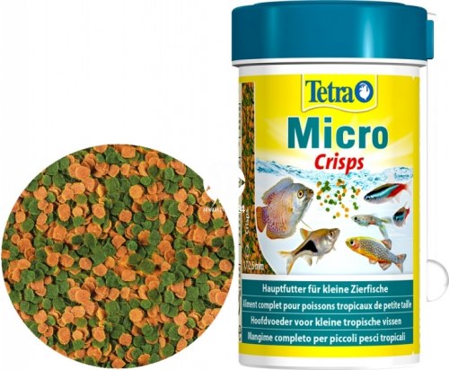 Корм Tetra Micro Crisps 100ml/ Корм в виде чипсов для декоративных рыб небольшого размера