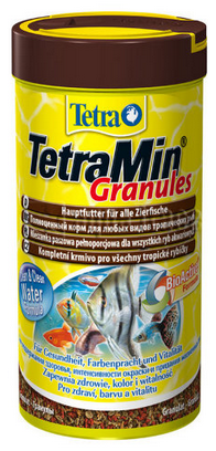 Корм Tetra Min Granules 250 ml- Гранулированный корм д/всех видов декоративных рыбок