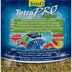 Корм Tetra Pro Algae 12g- Высококачественный корм в виде чипсов д/всех видов тропических рыб (дополнительная защита организма)