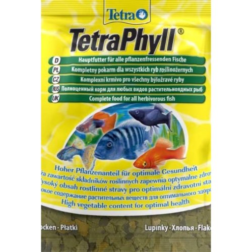 Корм Tetra TetraPhyll 12G- Корм д/травоядных рыб в виде хлопьев
