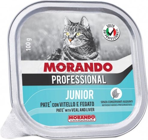 Паштет Morando Professional для котят с телятиной и печенью, 100 г
