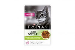 Консерва Pro Plan для кошек с чувствительным пищеварением, ягненок в соусе 1шт/85г