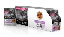 Консерва Pro Plan для взр.кошек с чувствительным пищеварением, с индейкой в соусе 1шт/85 г