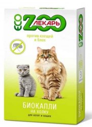 Биокапли ЭкоЗоолекарь для кошек, 1мл