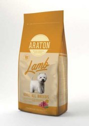 Сухой корм Araton Adult Lamb 15кг. Для взрослых собак всех пород с ягненком