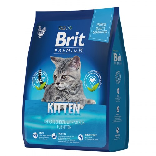 Сухой корм Brit Premium Cat Kitten с курицей для котят 0,4 кг