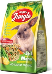 Корм Happy Jungle для молодых кроликов, 400г