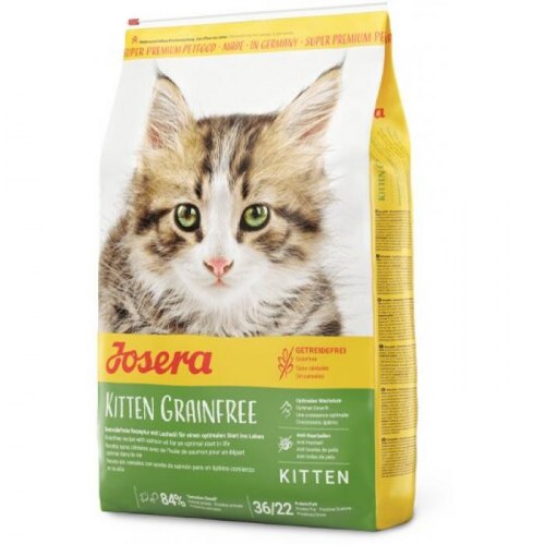 Сухой корм Josera Kitten Grainfree (Kitten 36/22) беззерновой корм с мясом домашней птицы, для котят до 12 месяцев, а также для беременных и кормящих кошек