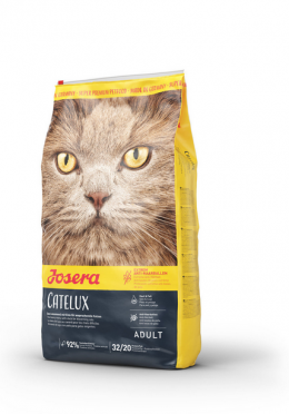 Сухой корм Josera Catelux (Adult 32/20) для взрослых длинношерстных и привередливых кошек, склонных к образованию комков шерсти, с аппетитной уткой и картофелем