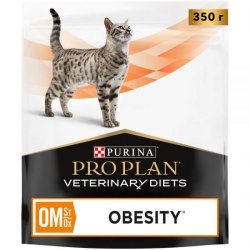 Сухой корм Pro Plan OM St/Ox для взрослых кошек для снижения избыточной массы тела, с низкой калорийностью, 350г