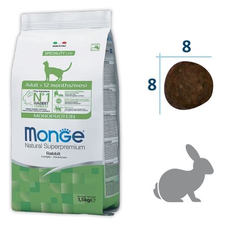 Сухой корм Monge Cat Rabbit 10 кг