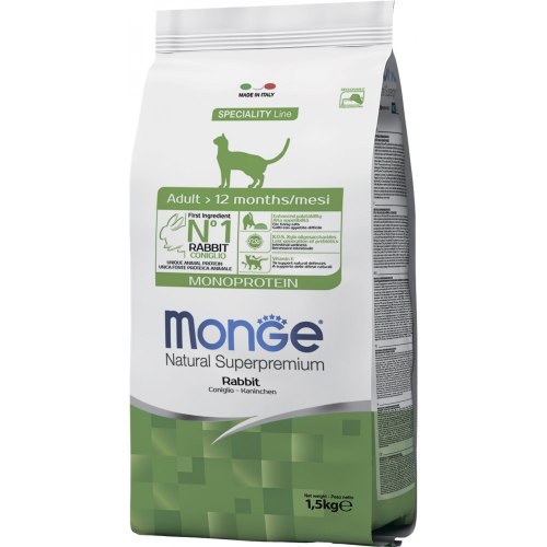Сухой корм Monge Cat Rabbit 10 кг