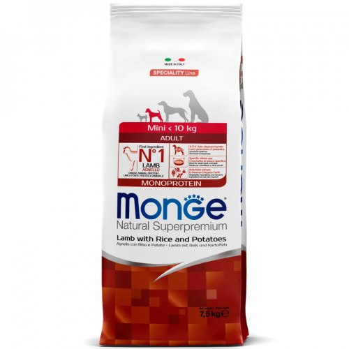 Сухой корм Monge Dog Mini Adult Lamb / Rice / Potato 15 кг
