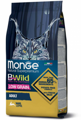 Сухой корм Monge Superpremium Cat BWILD ADULT HARE 10 кг