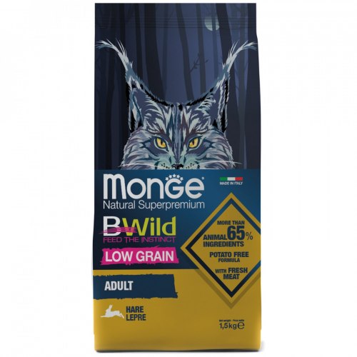 Сухой корм Monge Superpremium Cat BWILD ADULT HARE 10 кг