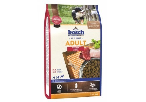 Сухой корм Bosch Эдалт Ягненок с рисом 3 кг