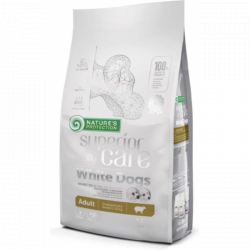 Сухой корм Natures Protection SC White Dogs Lamb Adult Small and Mini Breeds. Для собак мелких пород с белой шерстью с ягненком 1,5кг